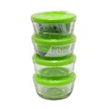 Libra Wholesale Kitchen Classics 1 cups Clear Food Storage Container Set , 4PK 195-82628LIB
